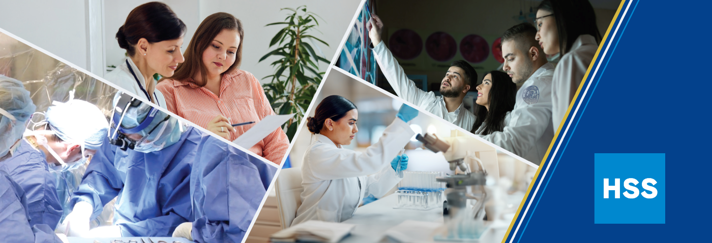 Patients, doctors and researchers at HSS.