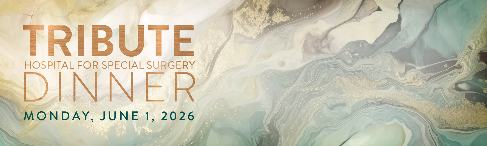 Image reads: Tribute Dinner - Hospital for Special Surgery - Monday, June 1, 2026.